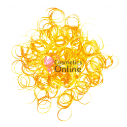 Elastice pentru codite de par, set 200 bucati RT025 Portocaliu-Galben